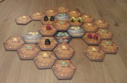 Tabletop game Ursa Miner game pieces and meeples