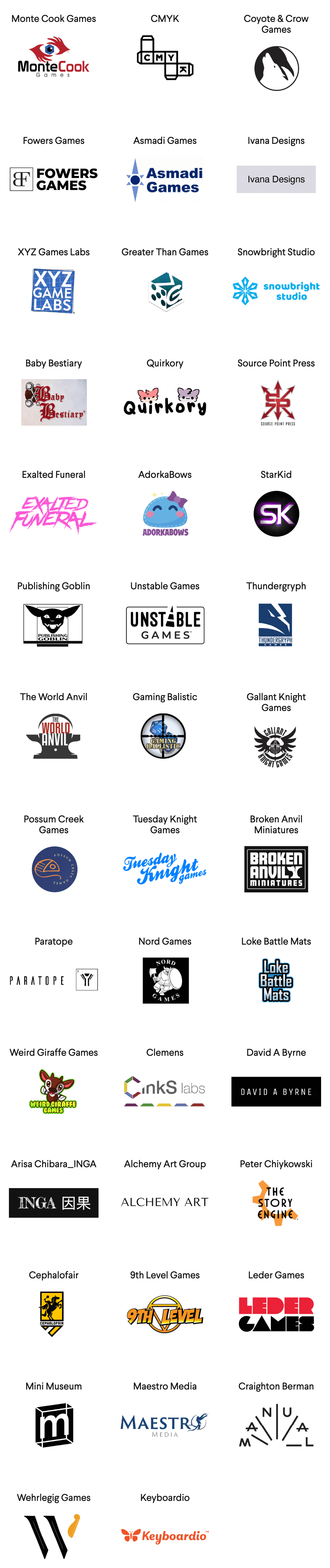 Crowdfunding by BackerKit Creator Logos