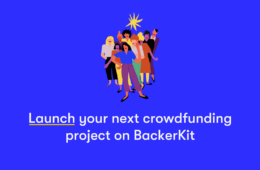 A group of people welcoming creators to sign up to launch their next crowdfunding project on BackerKit