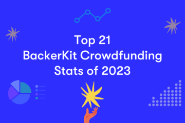 top 21 backerkit crowdfunding stats of 2023 stats graphic