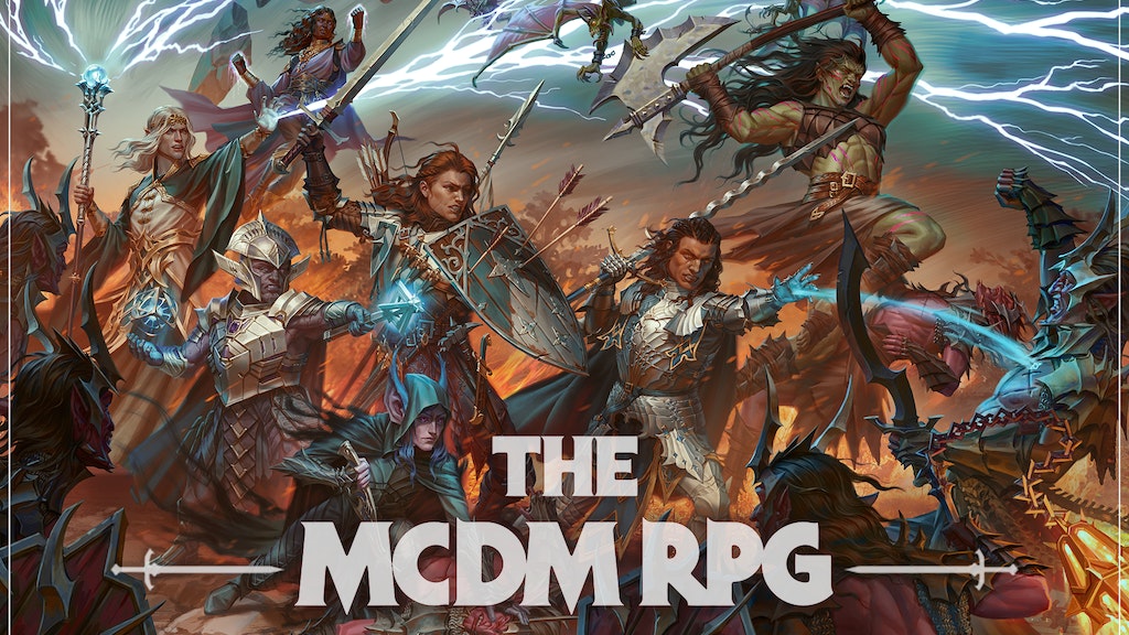 the mcdm rpg by mcdm image of heroic fantasy knights