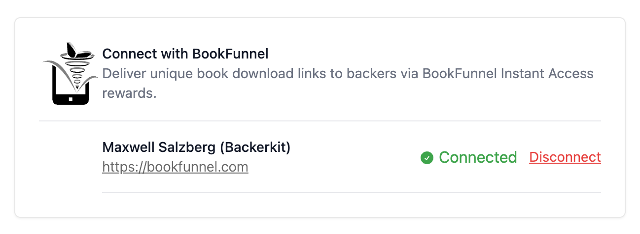 BackerKit BookFunnel Integration How it works Setup