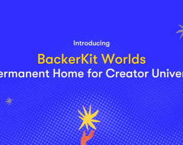 Blog post banner image for BackerKit Worlds announcement
