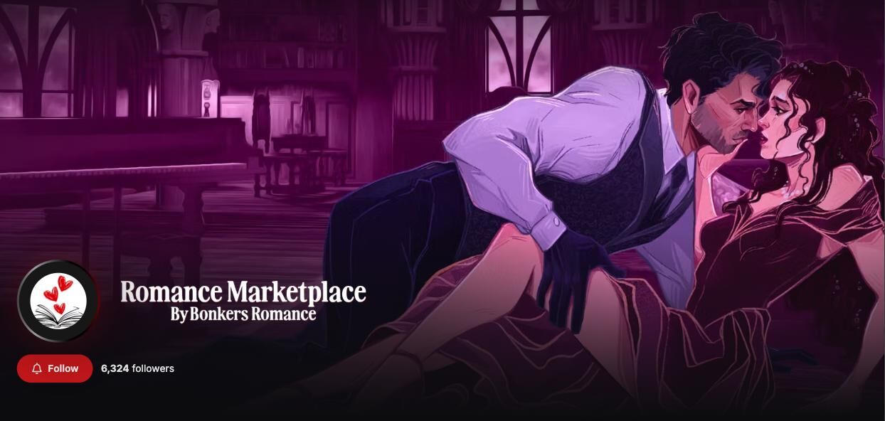 Image of BackerKit Worlds example -Romance Marketplace by Bonkers Romance